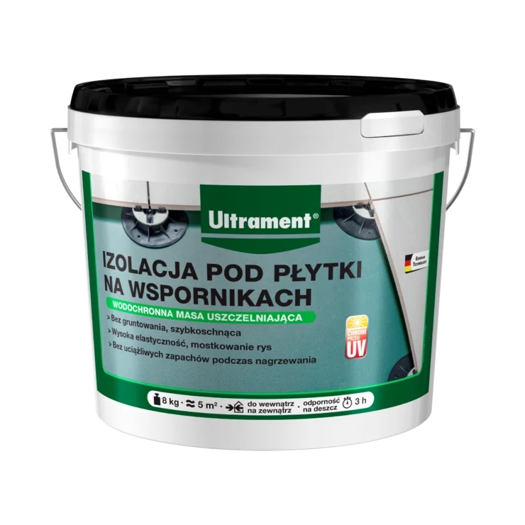 IZOLACJA POD PŁYTKI NA WSPORNIKACH ultrament
